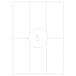 Etykiety samoprzylepne 70x148,5 100 szt. A4 MAT